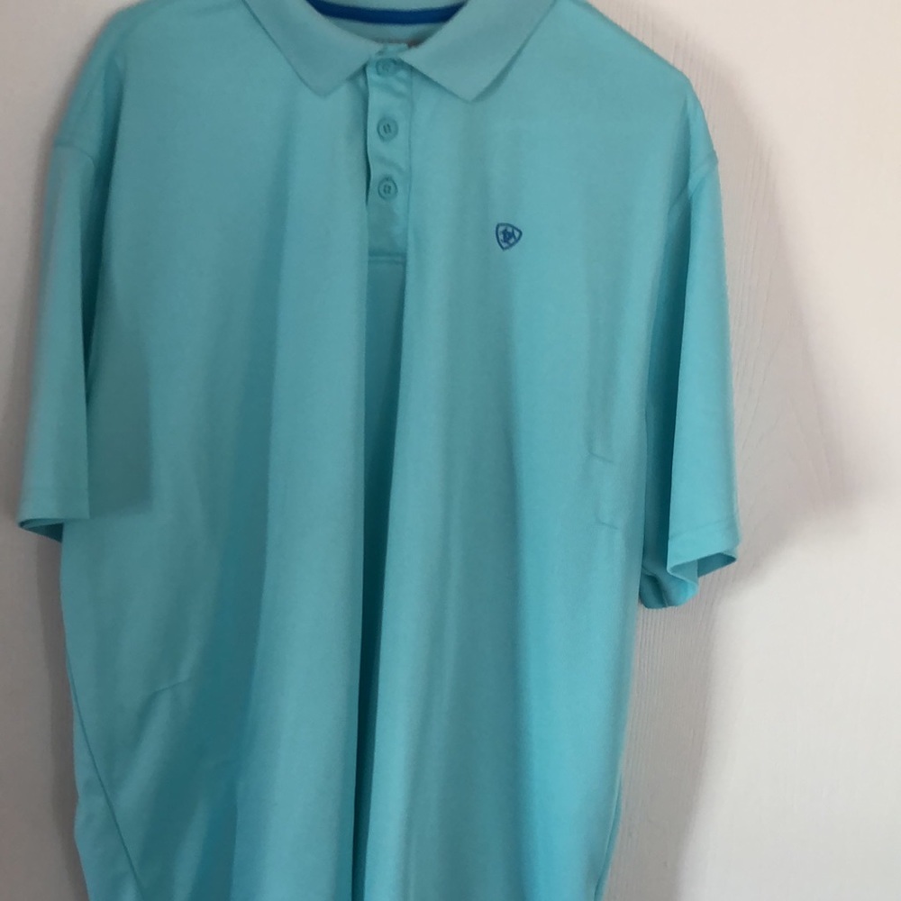Men’s collar Ariat heat series short sleeve spring collar shirt - Picture 5 of 17